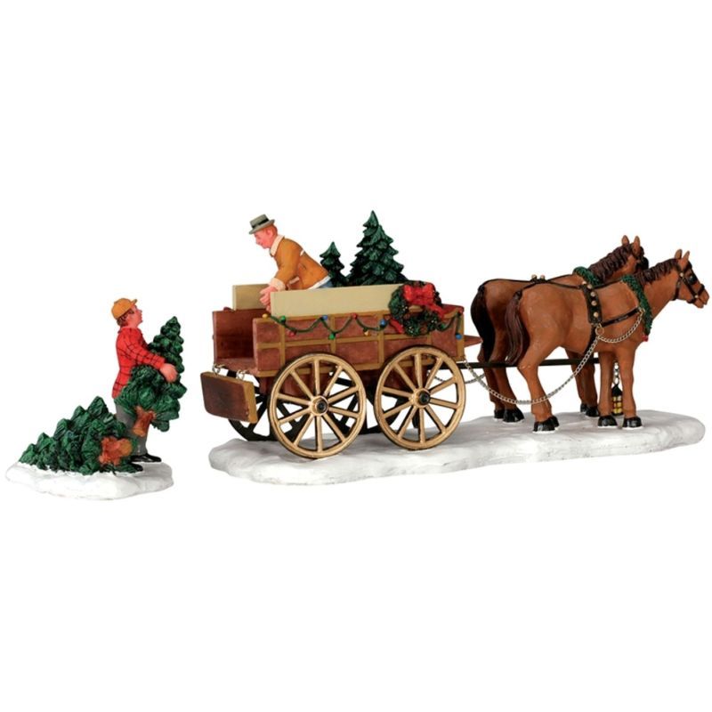 Lemax - Christmas Tree Wagon, Set of 2