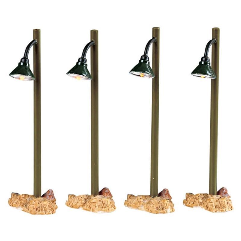 Lemax - Rustic Street Lamp, Set of 4