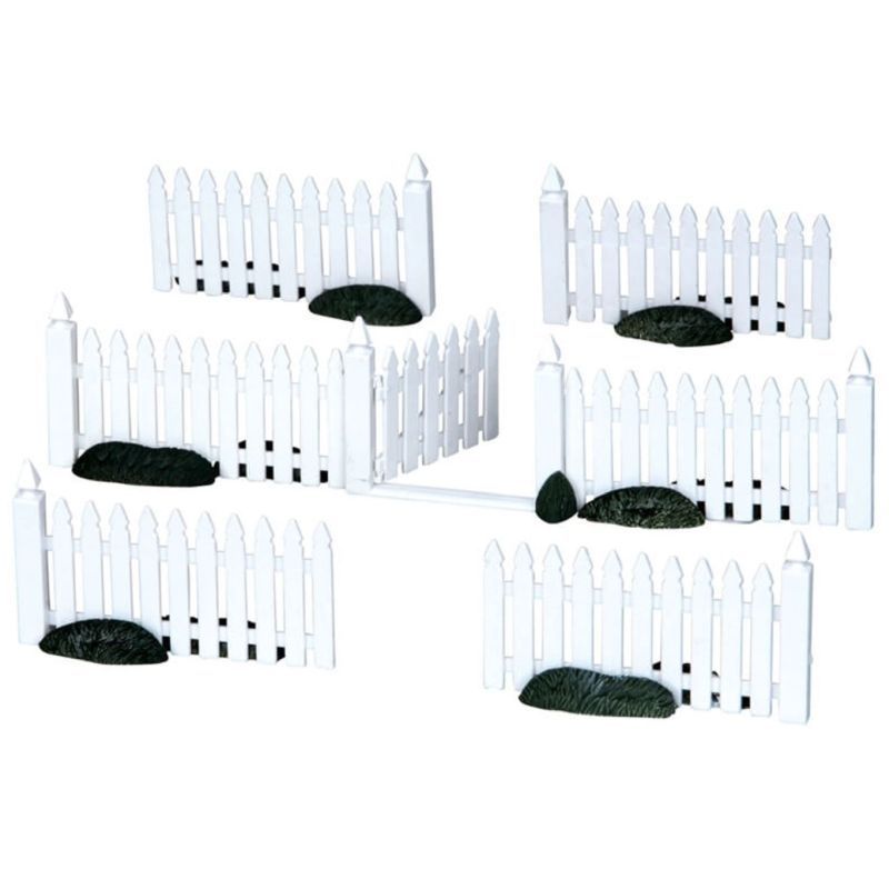 Lemax - Plastic Picket Fence, Set of 7