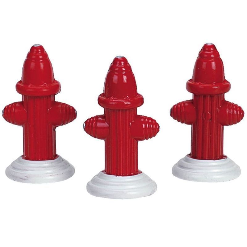 Lemax - Metal Fire Hydrant, Set of 3