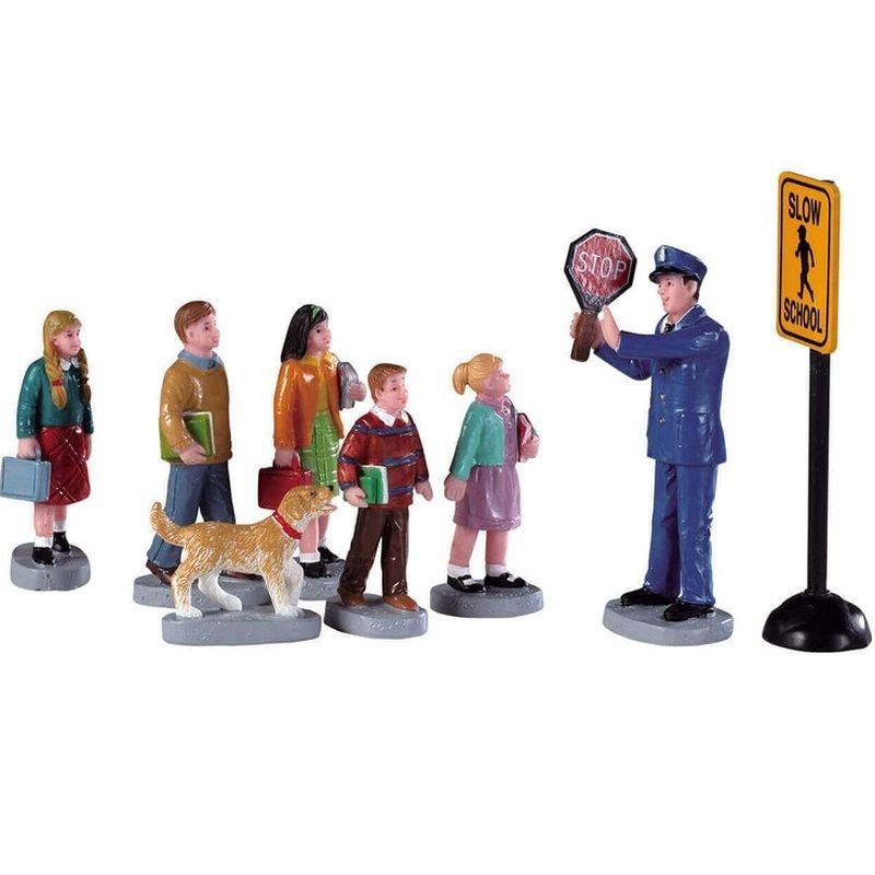 Lemax - The Crossing Guard, Set of 8